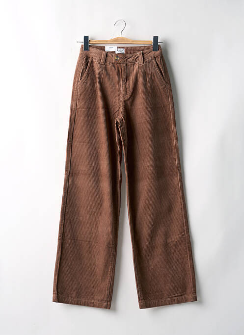 Pantalon large marron C'EST BEAU LA VIE pour femme