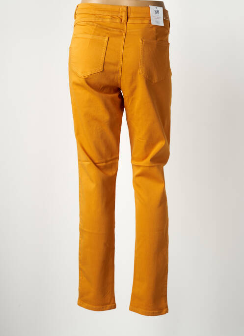 Pantalon slim jaune C'EST BEAU LA VIE pour femme