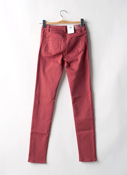 Pantalon slim rouge C'EST BEAU LA VIE pour femme