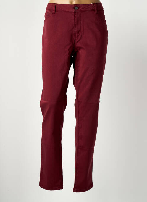 Pantalon slim bordeaux C'EST BEAU LA VIE pour femme