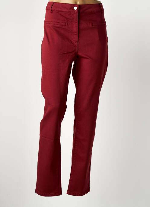 Pantalon slim rouge JULIE GUERLANDE pour femme