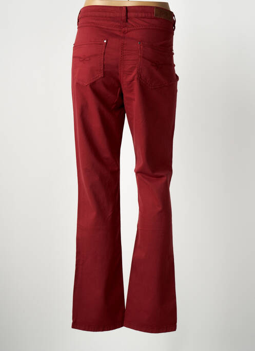 Jeans coupe droite rouge JULIE GUERLANDE femme