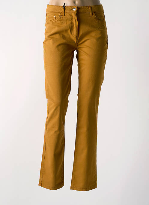 Pantalon slim jaune JULIE GUERLANDE pour femme