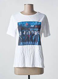 T-shirt blanc RIVERDALE femme