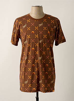 T-shirt marron MORA pour homme