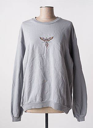 Sweat-shirt gris KAOTIKO pour femme