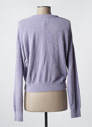 Gilet manches longues violet CEMI femme
