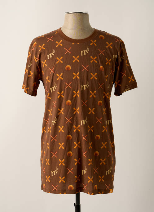 T-shirt marron MORA pour homme