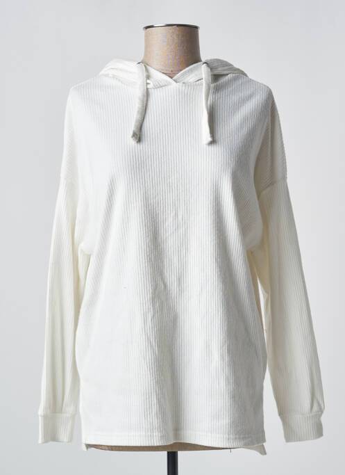 Sweat-shirt à capuche blanc TALLY WEIJL pour femme