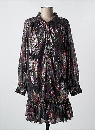 Robe mi-longue noir FOUDRE BY AURELIE VAN DAELEN femme
