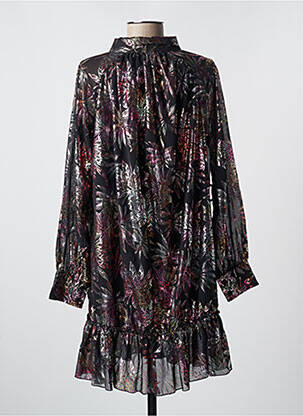 Robe mi-longue noir FOUDRE BY AURELIE VAN DAELEN femme