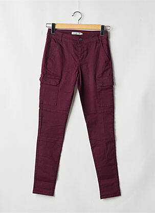 Pantalon cargo rouge VERO MODA femme