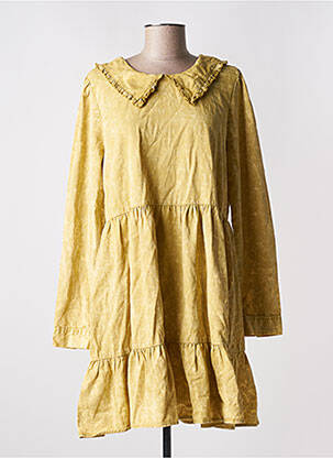Robe mi-longue jaune NOISY MAY femme
