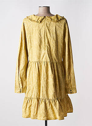 Robe mi-longue jaune NOISY MAY femme