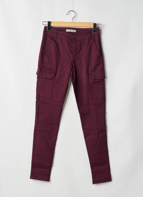 Pantalon cargo rouge VERO MODA pour femme