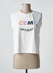 T-shirt blanc CEMI pour femme seconde vue