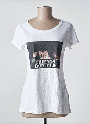 T-shirt blanc STRANGER THINGS femme