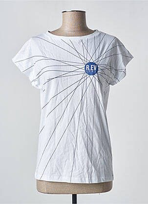 T-shirt blanc R.EV 1703 BY REMCO EVENPOEL  femme