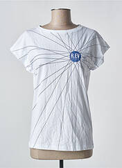 T-shirt blanc R.EV 1703 BY REMCO EVENPOEL  pour femme seconde vue