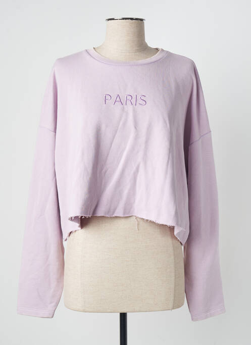 Sweat-shirt violet ONLY pour femme