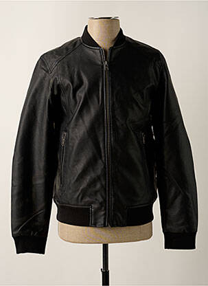 Blouson noir JACK & JONES pour homme