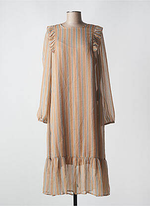 Robe longue beige NOISY MAY femme