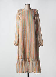 Robe longue beige NOISY MAY femme