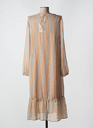 Robe longue beige NOISY MAY femme