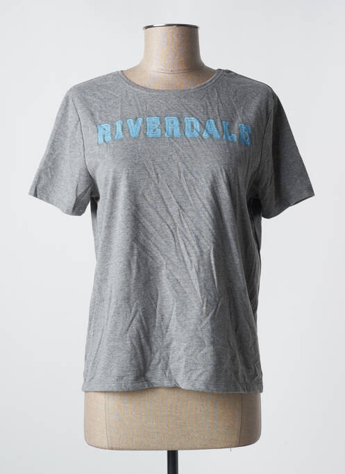 T-shirt gris RIVERDALE pour femme