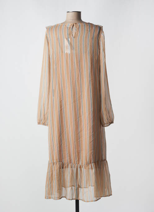 Robe longue beige NOISY MAY pour femme