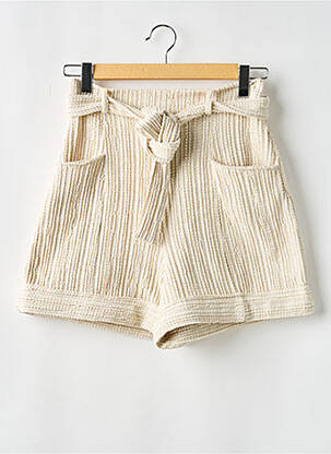 Short beige FOUDRE BY AURELIE VAN DAELEN pour femme