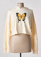 Sweat-shirt beige ONLY pour femme seconde vue