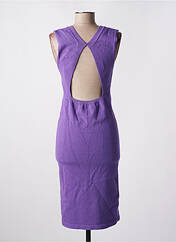 Robe mi-longue violet OGL pour femme seconde vue