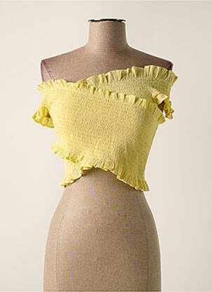 T-shirt jaune MANGO femme