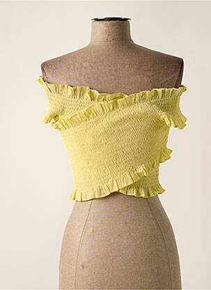 T-shirt jaune MANGO femme
