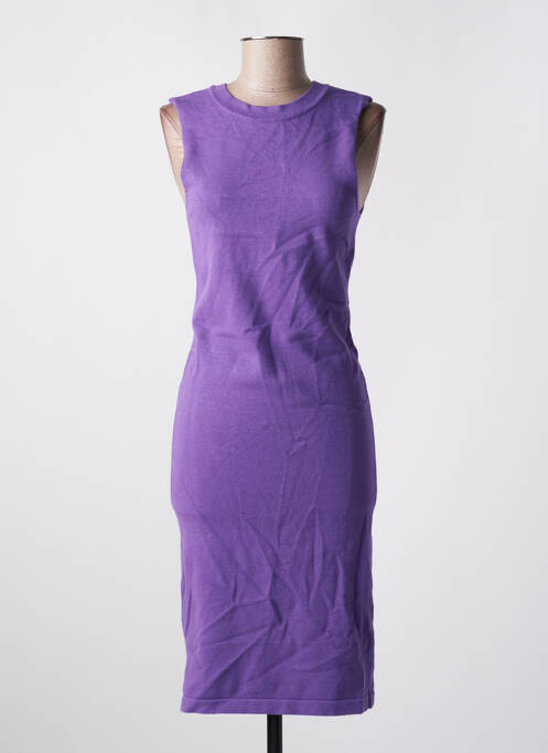 Robe mi-longue violet OGL pour femme