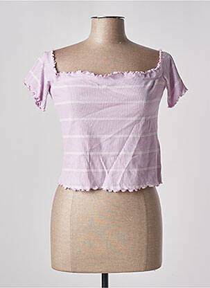 Crop top violet JACQUELINE DE YONG femme