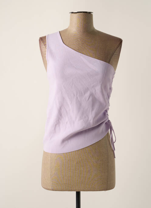 T-shirt violet MANGO pour femme