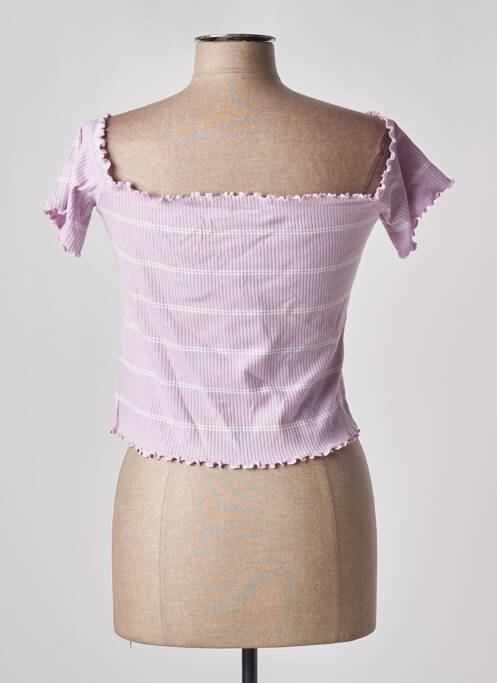 Crop top violet JACQUELINE DE YONG pour femme
