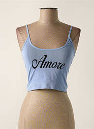 Polo bleu SUBDUED femme