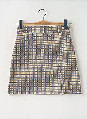 Mini-jupe beige CEMI femme