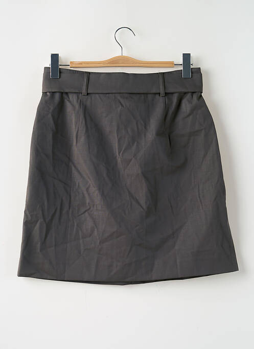 Jupe mi-longue argent ASTRID BLACK LABEL femme