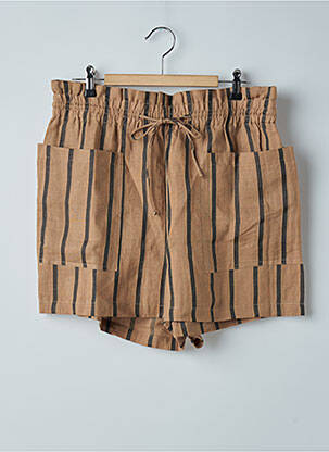 Short marron MANGO pour femme