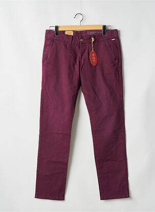 Pantalon chino rouge EDC homme