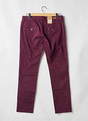 Pantalon chino rouge EDC homme