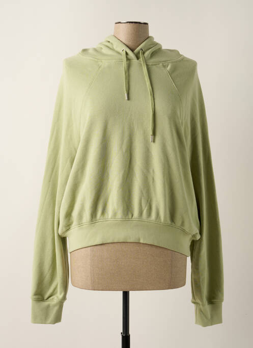 Sweat-shirt à capuche vert HAILYS pour femme