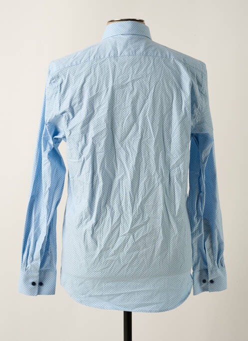 Chemise manches longues bleu BRUCE & BUTLER  pour homme