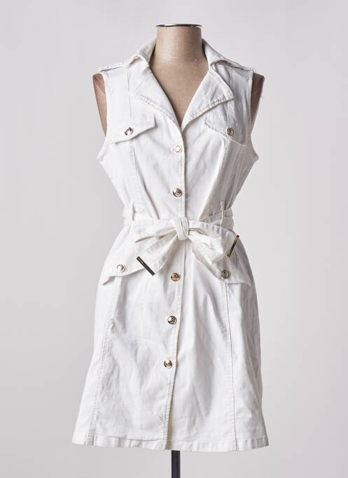 Robe mi-longue blanc MORGAN pour femme