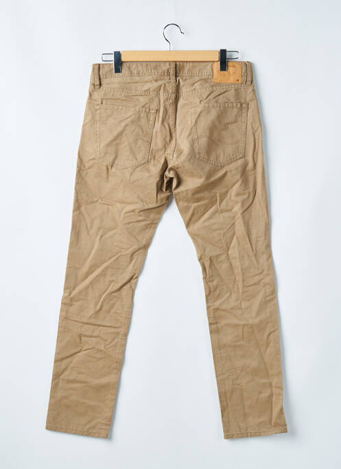 Jeans coupe slim beige JACK & JONES pour homme