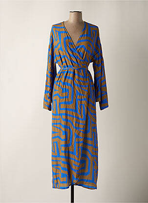 Robe mi-longue bleu YOUNG DESIGNERS femme